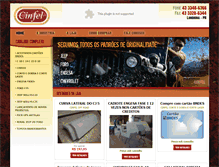 Tablet Screenshot of cinfel.com.br